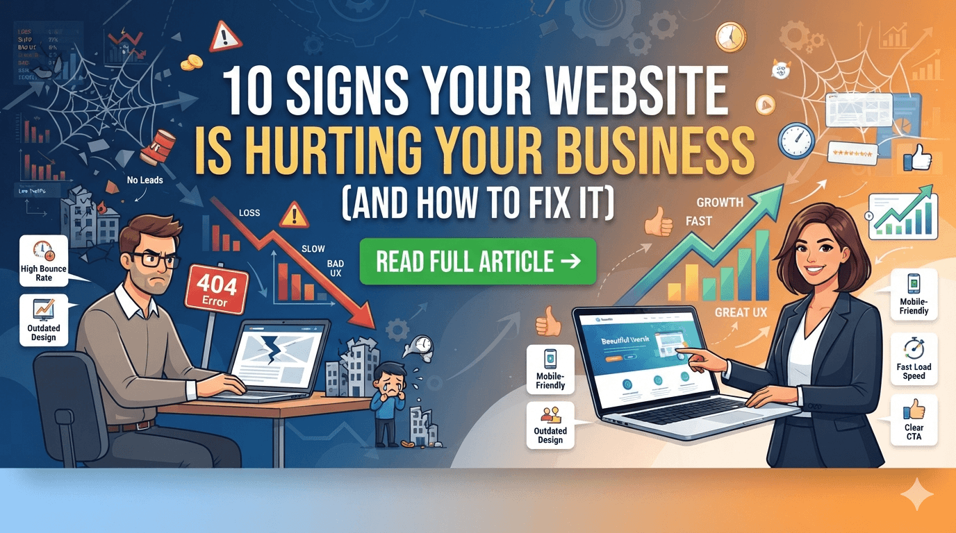 signs website hurting business